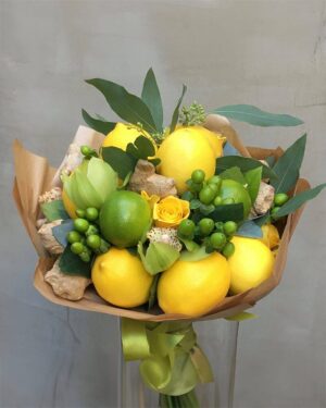 Ziedu un citronu pušķis Citrus